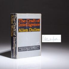 First edition of The Craft of Intelligence, signed by CIA Director, Allen Dulles.