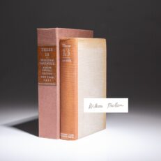 Signed limited edition of These 13: Stories by William Faulkner.