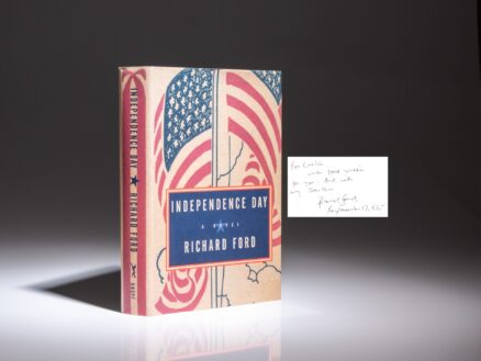 Signed first edition of Independence Day by Richard Ford.