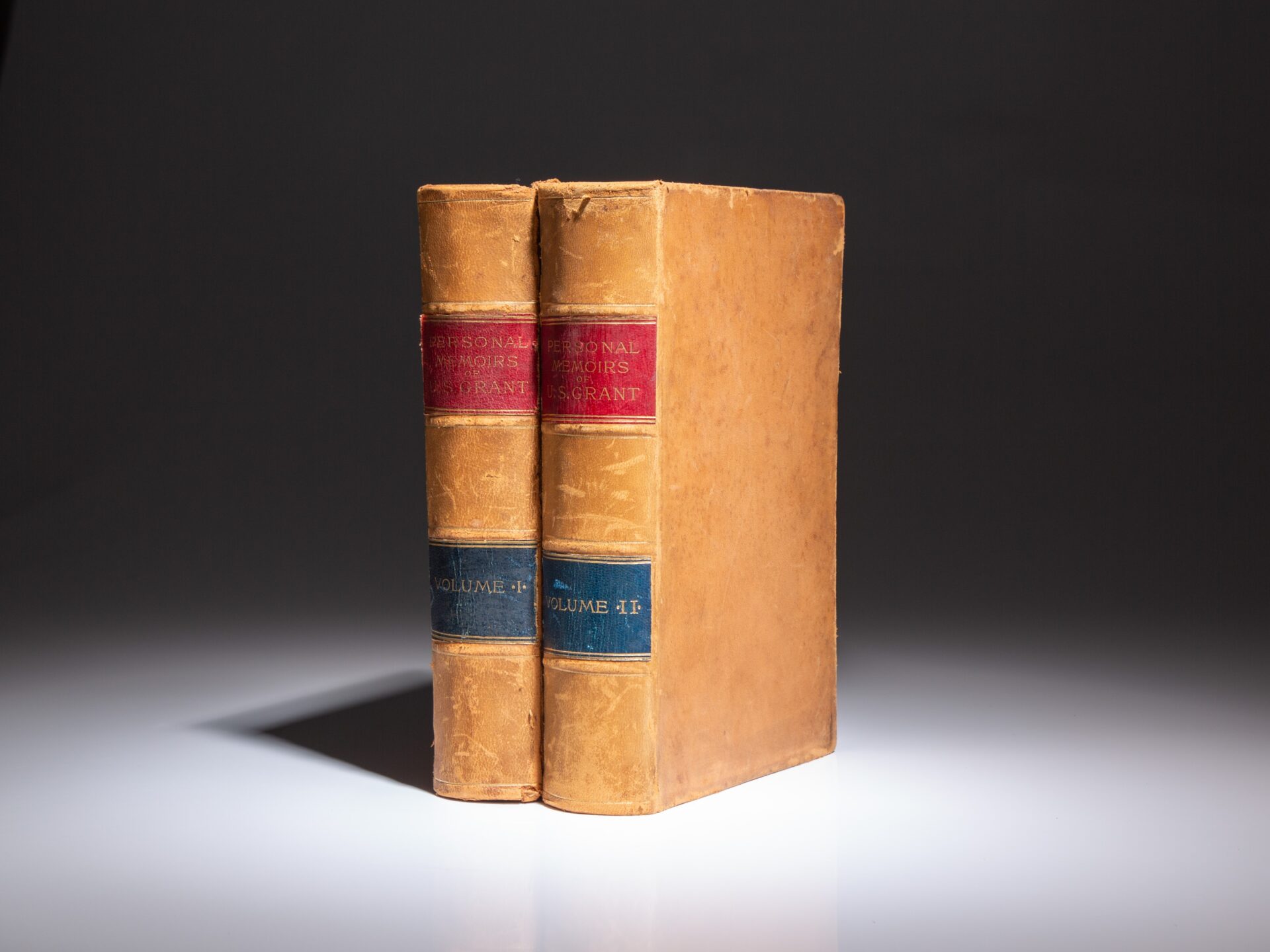 First edition of Personal Memoirs of U.S. Grant, in publisher's full sheepskin binding.
