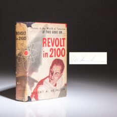 First edition, first printing of Revolt in 2100, one of 500 copies signed by Robert A. Heinlein.