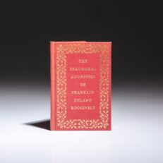Limited edition miniature of The Inaugural Address of Franklin Delano Roosevelt, published in 1945 by Achille St. Onge.
