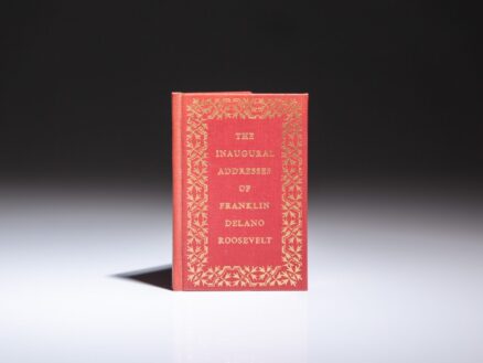 Limited edition miniature of The Inaugural Address of Franklin Delano Roosevelt, published in 1945 by Achille St. Onge.