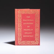 Limited edition miniature of The Inaugural Address of Franklin Delano Roosevelt, published in 1945 by Achille St. Onge.
