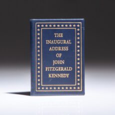 Limited edition miniature of The Inaugural Address of John Fitzgerald Kennedy, published circa 1961 by Achille St. Onge.