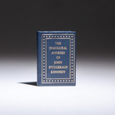 Limited edition miniature of The Inaugural Address of John Fitzgerald Kennedy, published circa 1961 by Achille St. Onge.