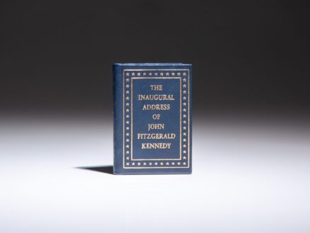 Limited edition miniature of The Inaugural Address of John Fitzgerald Kennedy, published circa 1961 by Achille St. Onge.