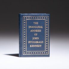 Limited edition miniature of The Inaugural Address of John Fitzgerald Kennedy, published circa 1961 by Achille St. Onge.