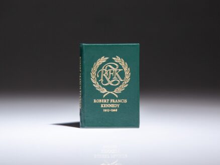 Limited edition miniature of The Eulogy to United States Senator Robert F. Kennedy, published in 1968 by Achille St. Onge.