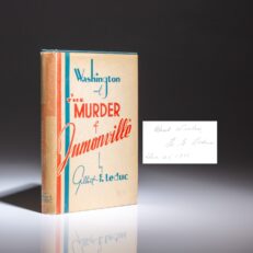 The first edition of Washington and "The Murder of Jumonville," signed by the author, Gilbert F. Leduc.