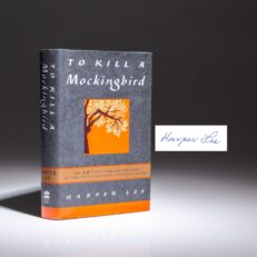Signed copy of To Kill A Mockingbird by Harper Lee, the 40th Anniversary Edition.