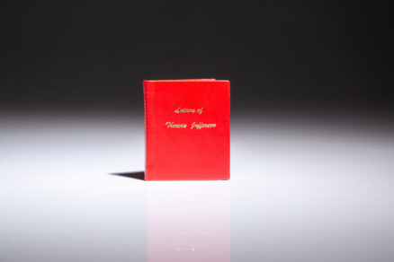 Limited edition miniature of the Letters of Thomas Jefferson, the third U.S. President, from the Hillside Press.