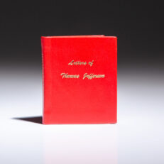 Limited edition miniature of the Letters of Thomas Jefferson, the third U.S. President, from the Hillside Press.