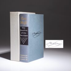 The signed limited edition of The Bonfires Of The Vanities by Tom Wolfe, limited to 250 copies.