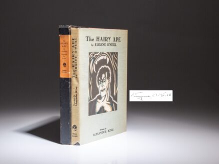 The limited edition of The Hairy Ape, signed by Eugene O'Neill. With illustrations by Alexander King.
