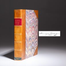 Signed by President James K. Polk, the first edition of The National Portrait Gallery Of Distinguished Americans, Volume IV, from the library of President James K. Polk in Tennessee.