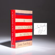 Signed first edition of A Thousand Acres by Jane Smiley.