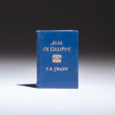 Limited edition miniature of Alas, In Lilliput by Thomas Burnett Swann, published in 1964 by Achille St. Onge.