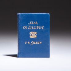 Limited edition miniature of Alas, In Lilliput by Thomas Burnett Swann, published in 1964 by Achille St. Onge.