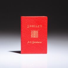 Limited edition of Shelley by A.C. [Algernon Charles] Swinburne, a poem published in miniature by Achille J. St. Onge.