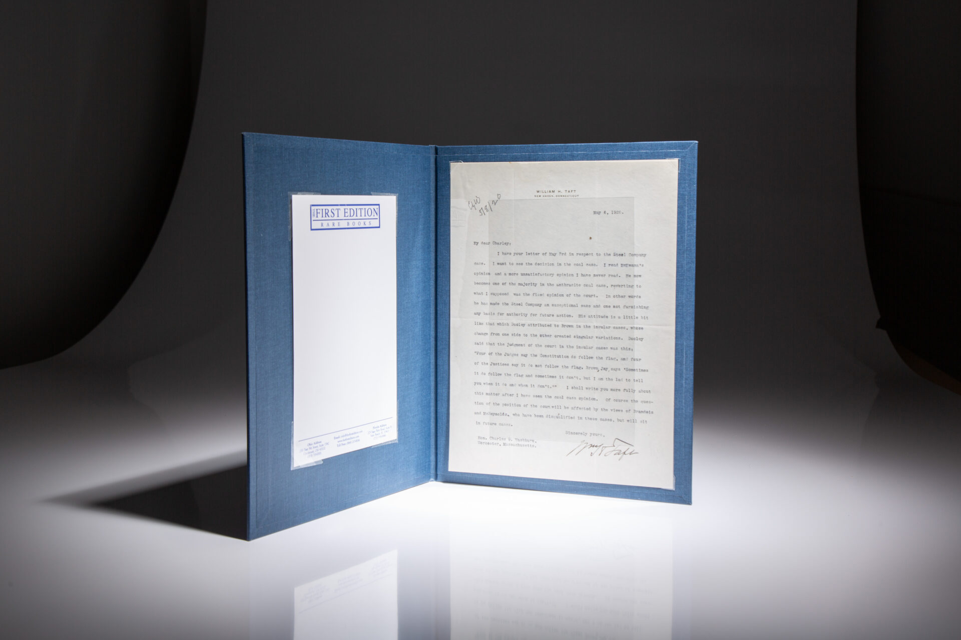 Letter from Taft on United States vs. U.S. Steel Corporation - Image 2