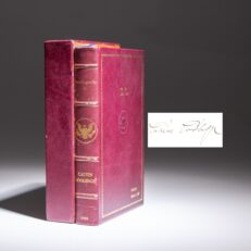 From the library of President Gerald R. Ford, the signed limited edition of The Autobiography of Calvin Coolidge.