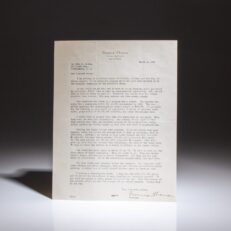 Letter from political activist and Socialist Party of America's Candidate for president, Norman Thomas, soliciting contributions to the party.