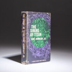 First edition of The Sirens of Titan by Kurt Vonnegut, Jr., in the publisher's first state dust jacket.