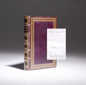 The first edition, second issue of Tales by Edgar Allan Poe, published in 1845.