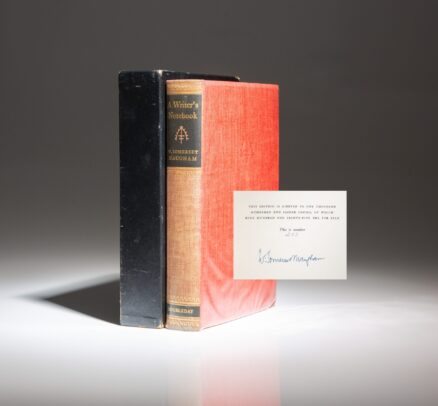 Signed limited edition of A Writer's Notebook by W. Somerset Maugham.