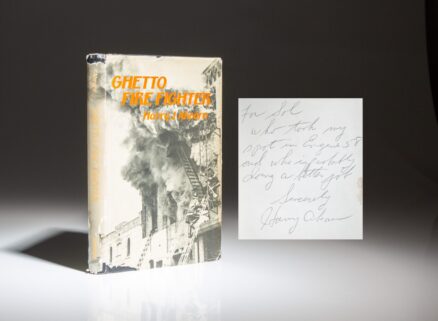 Signed first edition of Ghetto Fire Fighter by Harry J. Ahearn.