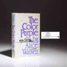 First edition, first printing of The Color Purple: A Novel, signed by the author, Alice Walker.