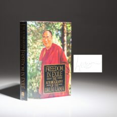 The first edition, first printing of Freedom In Exile: The Autobiography Of The Dalai Lama.