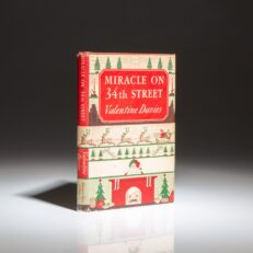 First edition of Miracle on 34th Street by Valentine Davies, in the first state dust jacket.