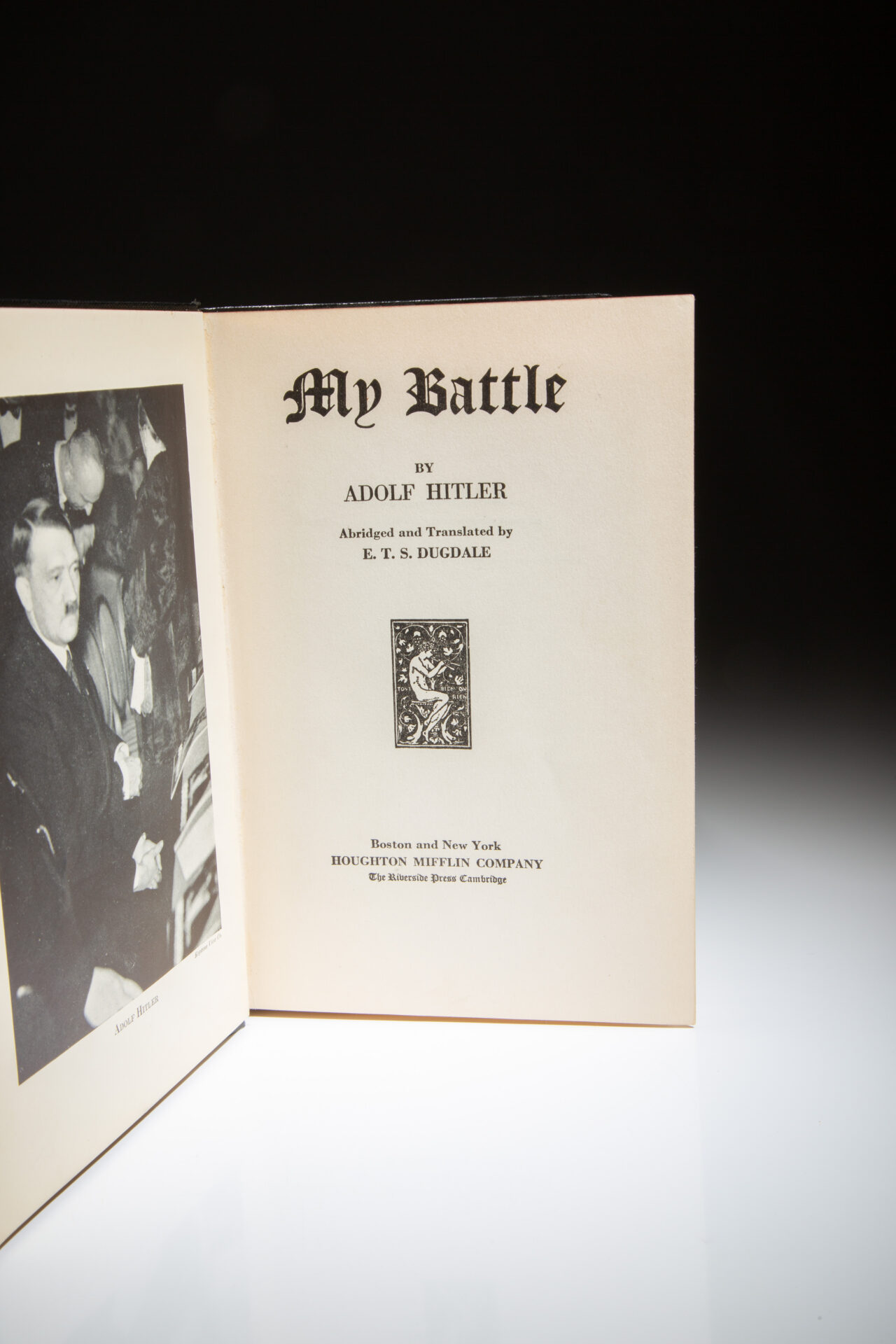 My Battle (Mein Kampf) - The First Edition Rare Books