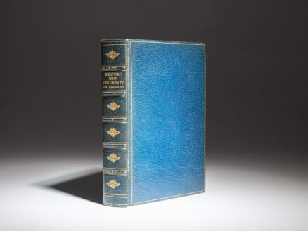 Finely bound by Bayntun, Webster's Seventh New Collegiate Dictionary, published in 1963.