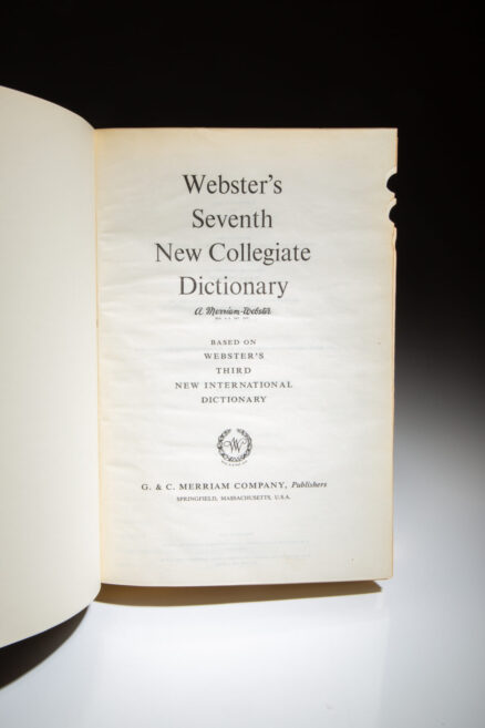 Webster's Seventh New Collegiate Dictionary - Image 2