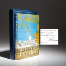 Presentation copy of Beautiful California from Gov. Ronald Reagan to Generalissimo Francisco Franco, the nationalist leader of Spain.