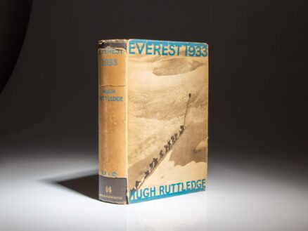 The first edition of Everest 1933 by Hugh Ruttledge, an account of the first attempt to summit Everest since the failed Mallory expedition in 1924.