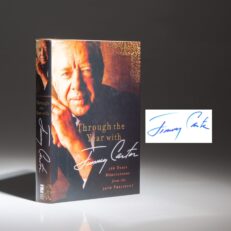 The first edition, first printing of Through The Year with Jimmy Carter, with a full signature by President Jimmy Carter.