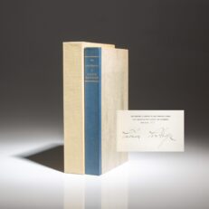 Signed limited edition of The Autobiography of Calvin Coolidge, with provenance.