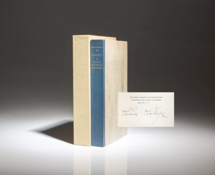 Signed limited edition of The Autobiography of Calvin Coolidge, with provenance.