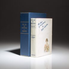 First edition, first printing of The Age of Innocence by Edith Wharton, in the restored first state dust jacket.
