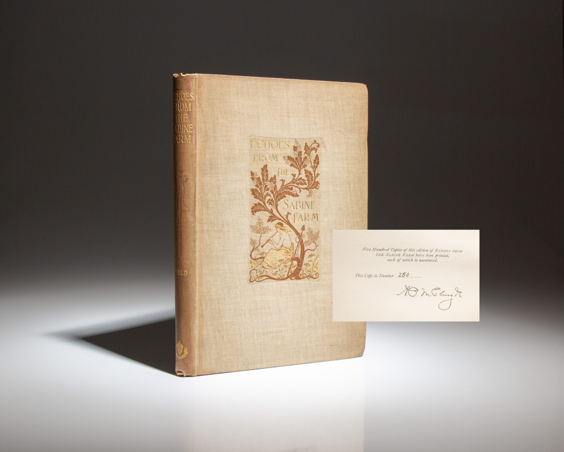Signed limited edition of Echoes from the Sabine Farm by Eugene and Roswell Martin Field.