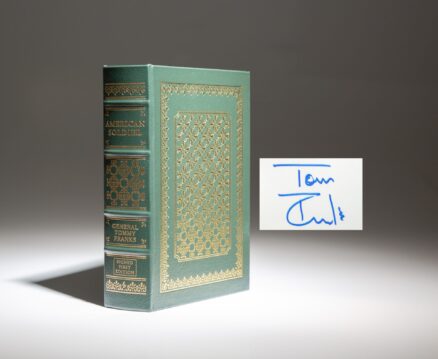 The deluxe signed edition of American Soldier by General Tommy Franks, from The Easton Press.