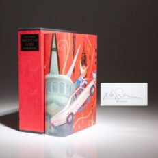 Signed limited edition of American Gods by Neil Gaiman, published by Suntup Editions in 2024.
