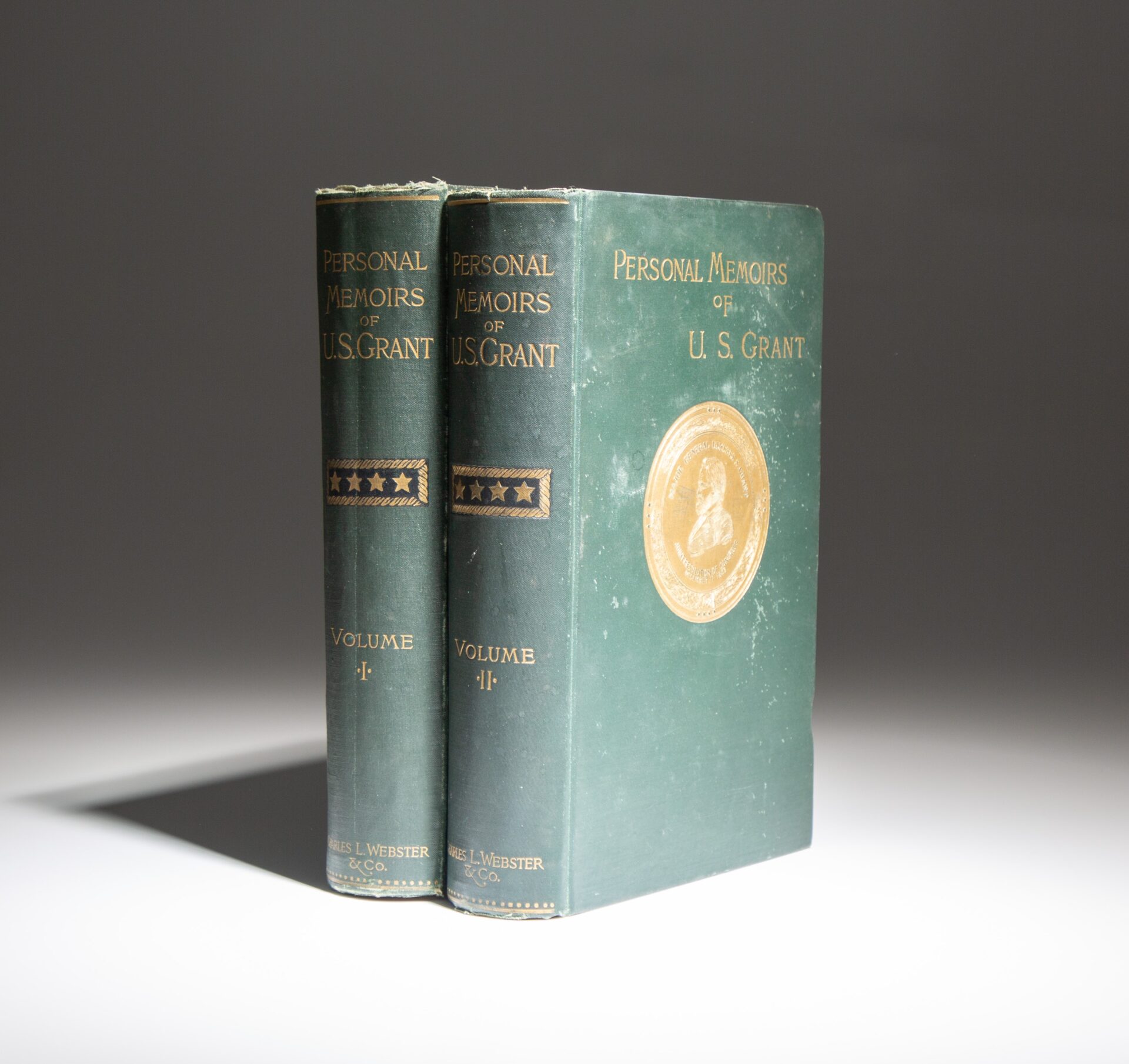 First edition of the Personal Memoirs of U.S. Grant by Ulysses S. Grant.
