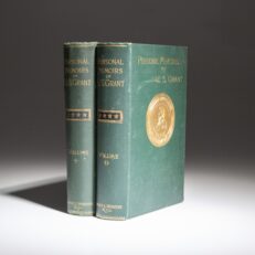 First edition of the Personal Memoirs of U.S. Grant by Ulysses S. Grant.