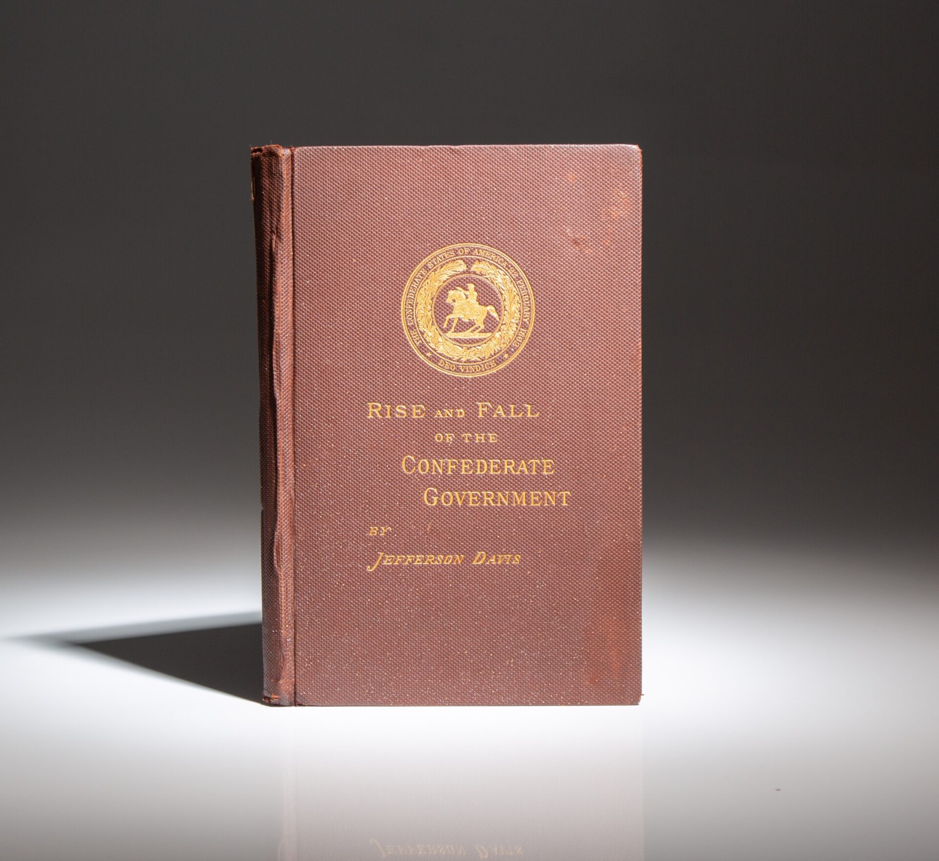 Salesman's Dummy copy of The Rise and Fall of the Confederate Government by Jefferson Davis, published in 1881.