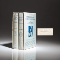 Signed first edition of My Experiences in the World War by General John J. Pershing.
